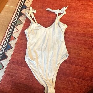 Shade & Shore Cream One Piece Swimsuit